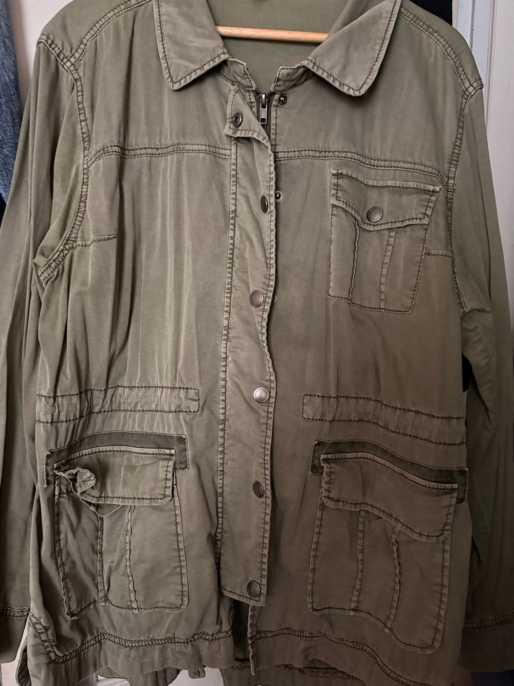 Olive Utility Jacket - Women MARRAKECH Women’s Relaxed Jacket